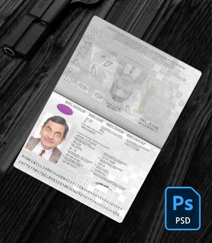 Belgium passport 2017 - present PSD